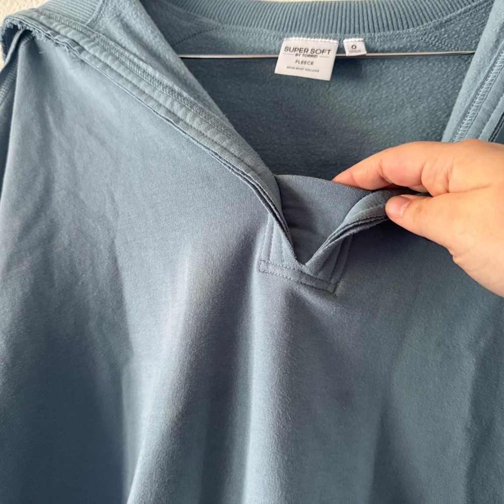 Torrid Super Soft Fleece Oversized Collar Cozycore Loungewear L/12 Hygge - Picture 7 of 14